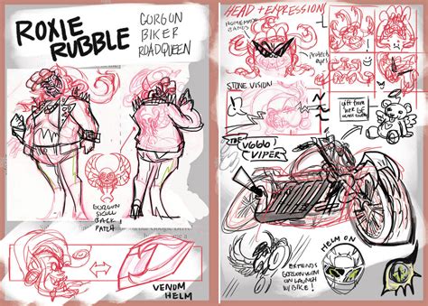 Rough Draft Roxie Rubble Character Sheet By Ovaettr On Deviantart