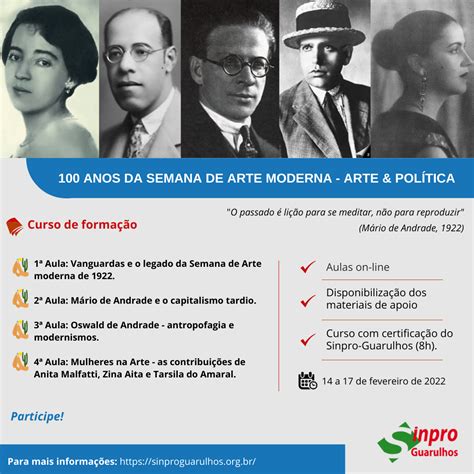 Sobre A Semana Da Arte Moderna Assinale A Alternativa Falsa - Curso: 100 ANOS DA SEMANA DE ARTE MODERNA - Arte & Política - online ...