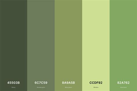 Olive Drab Color Chart