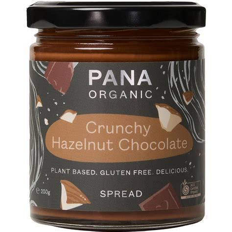 Pana Organic Crunchy Hazelnut Chocolate Spread G Woolworths