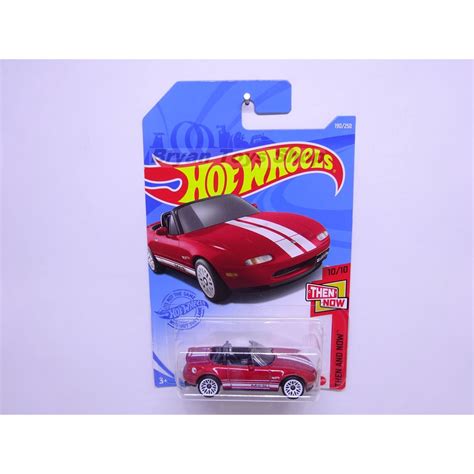 MERAH Hot Wheels Broken Packaging Mazda MX Miata Red Shopee Malaysia