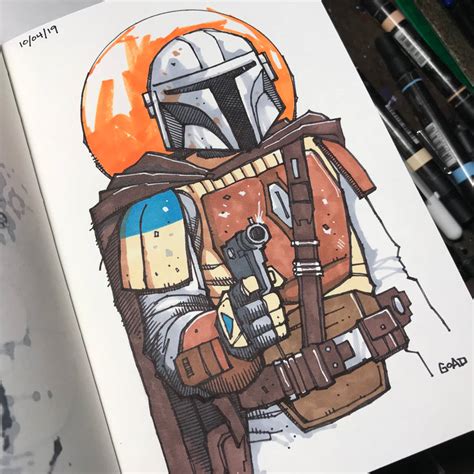 Mandalorian Sketch By Jasongoad On Deviantart