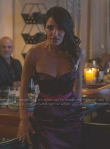 Wornontv Billies Purple Strapless Dress On Sex Life Sara Shari Clothes And Wardrobe From Tv