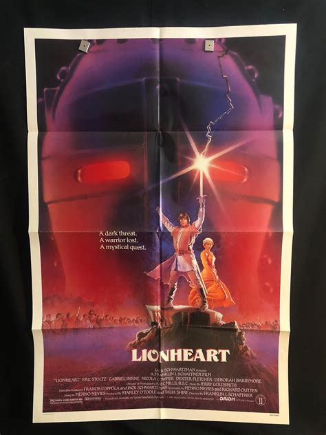 Original 1987 Lionheart One Sheet Movie Poster Eric Stoltz | Etsy