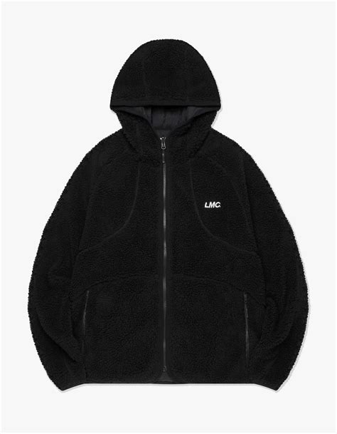 LMC Italic Boa Fleece RVSB Hooded Jacket Black 하이츠스토어