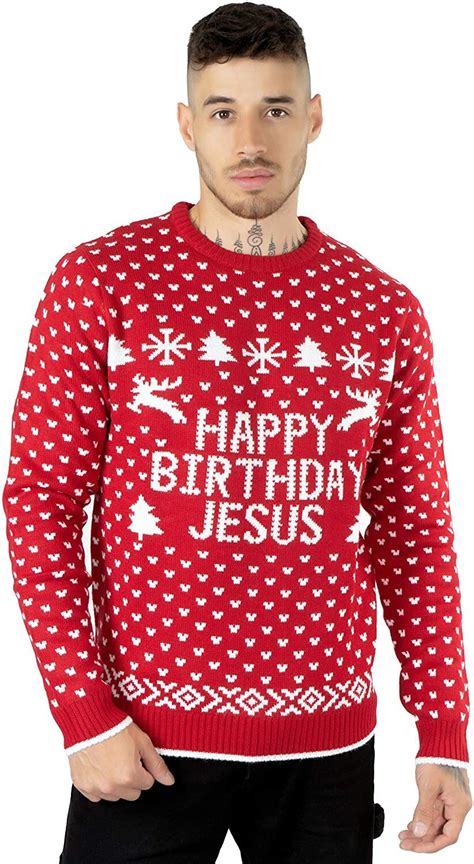 Men S Adults Novelty Naked Santa Pullover Christmas Knitted Jumper Sweater Top EBay
