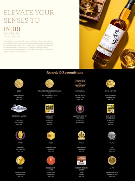 Indri Trini Three Wood Indian Single Malt Whisky Abv Ml The