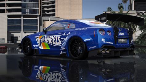 2019 Nissan GT R Liberty Walk Hot Wheels Livery GTA5 Mods