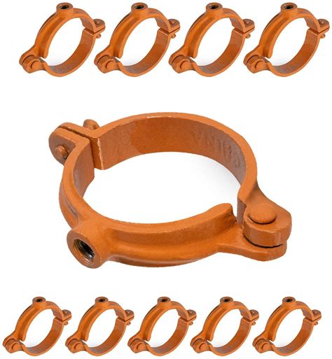 Highcraft Hinged Split Ring Pipe Hanger 2 12 In Copper Epoxy Coated