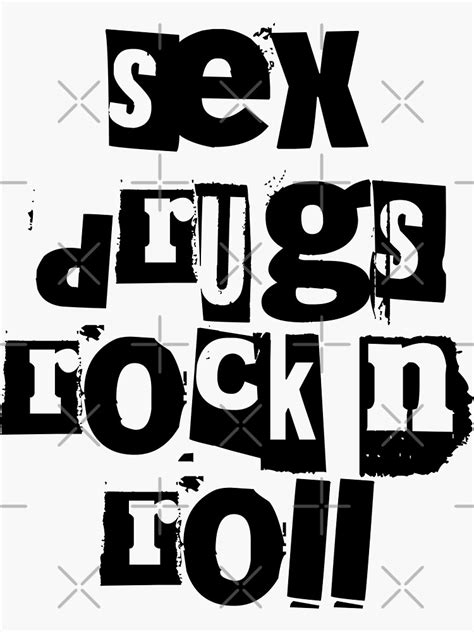 Sex Drugs And Rock N Roll Sticker For Sale By Gudzik Redbubble