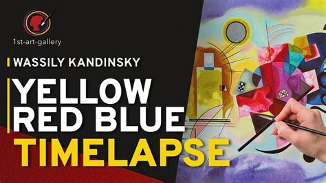 Timelapse Of Yellow Red Blue By WASSILY KANDINSKY Full Creation