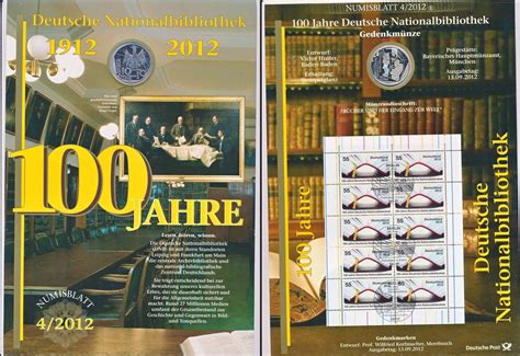 Deutschland Brd Euro Gedenkm Nze Numisblatt Jahre