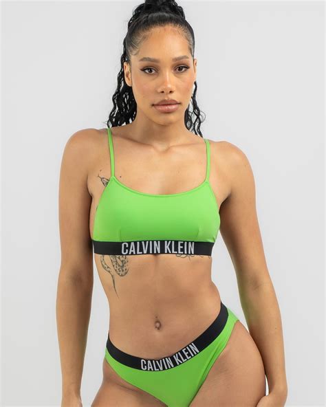 Shop Calvin Klein Classic Bikini Bottom In Ultra Green Fast Shipping Easy Returns City