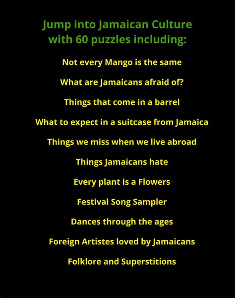 Real Jamaican Puzzles