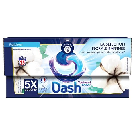 Lessive Capsule Tout En Fra Cheur De Coton Dash Intermarch