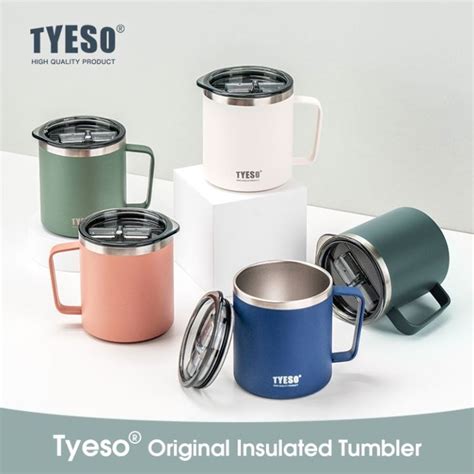 Original Tyeso Coffee Mug Vacuum Insulated Tumbler Hot And Cold Thermoflask Stainless Steel