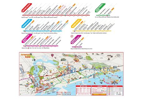 Dubai Hop On Hop Off Bus Map