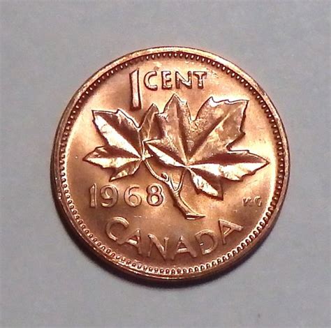 Canada Cent 1968 Central Lakes Coins