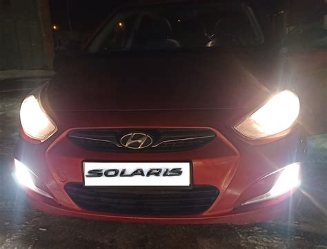 Подготовка к установке ПТФ и установка. — Hyundai Solaris (1G), 1,6 л ...