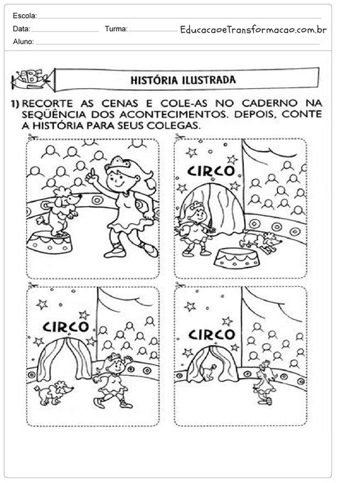 Atividades de Produção de texto 3º ano História Ilustrada Educação