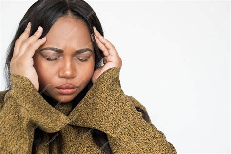 premium photo woman stressed face expression concept