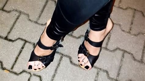 Crossdresser In High Heel Wedges And Leggings Polish Shemale Ladyboy Porn XHamster