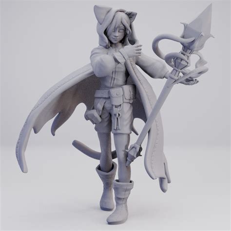 Hot Goblin 猫娘ウォーロック ミニチュア ホットゴブリン TRPG 魔法使い