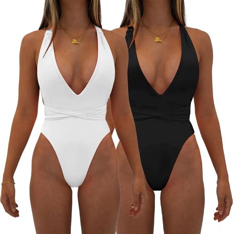 KYAIGUO Women One Piece Swimsuits Bikini One Piece Bathing Suits Swimdress Swimwear One Piece