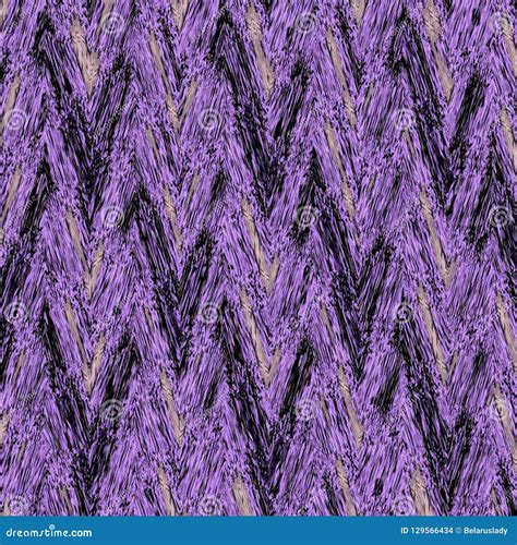 Purple Lavender Continuous Zigzag Pattern Stock Illustration