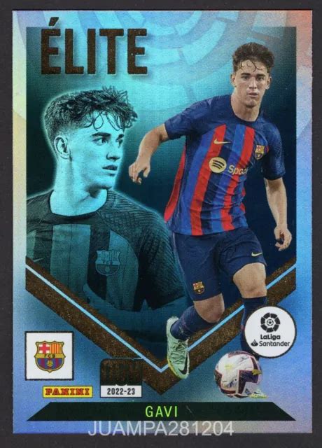 GAVI ELITE 496 Fc Barcelona 2022 23 Cromo Mgk Megacracks Liga Panini