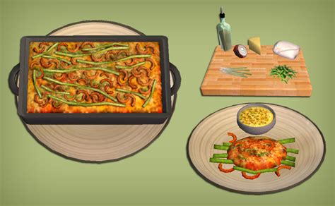 Jacky93Sims Green Bean Casserole Food For The Sims 2 Tv Dinner