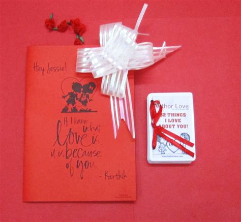 Love Cards Diary Photo Chain Greeting Card Combo Personalized T