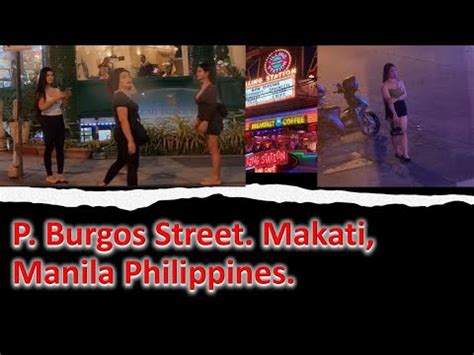 Red Light District P Burgos Street And Filling Station Manila