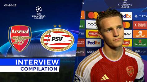 Watch Uefa Champions League Interview Compilation Arsenal Vs Psv