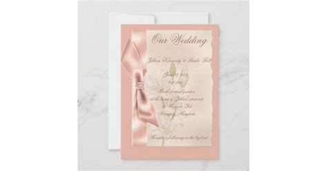 Formal Wedding Invitation Zazzle