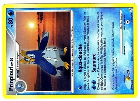 Prinplouf Diamant Et Perle Carte Pokemon