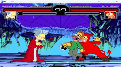 Evil Homer Vs Burns Dracula Nostalgia S Epic Fight The Simpson Mugen