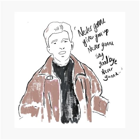 Wall Décor Never Gonna Give You Up Bedroom Decor Never Gonna Give You