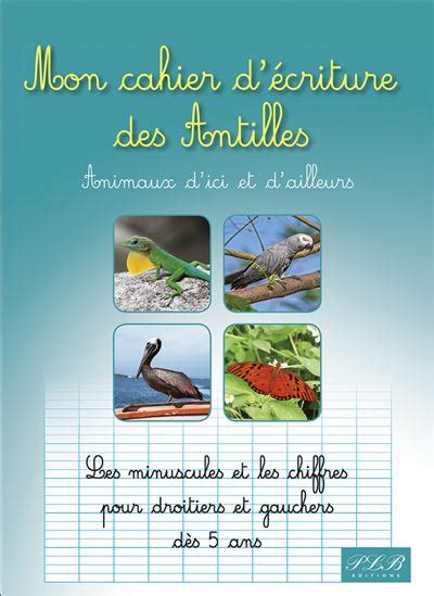 Mon Cahier D Criture Des Antilles Animaux D Ici Et D Ailleurs Broch