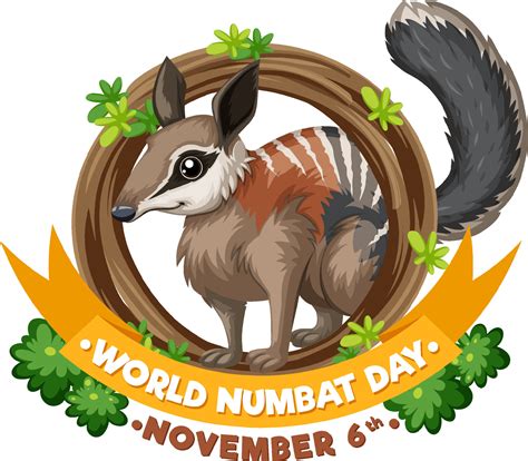 World Numbat Day Logo Concept 19864743 Vector Art At Vecteezy