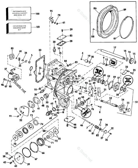 Omc Sterndrive L Cid V Oem Parts Diagram For Intermediate