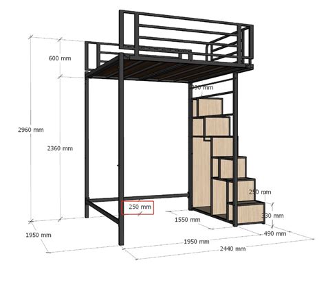 Loft bed/loft bed customize for condo, Furniture & Home Living ...