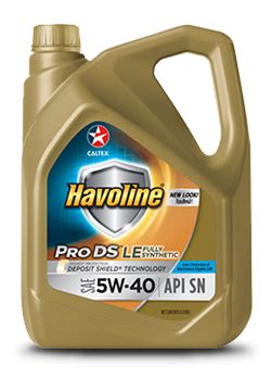 Havoline® ProDS Fully Synthetic LE SAE 5W-40 | Caltex