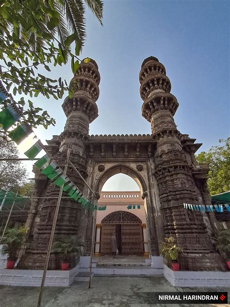 Minarets Mosque Kalupur Stations Road To Redevelopment Ahmedabad