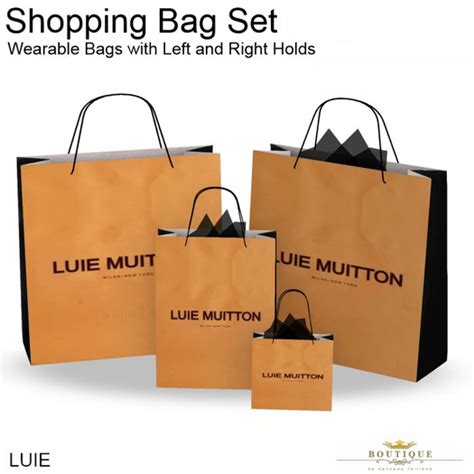 Second Life Marketplace - LUIE Designer Shopping Bags To Wear (ADD ME)