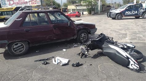 Motociclista Con Serias Heridas Tras Chocar Con Un Auto Nueva Rioja