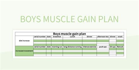 Setup Guide For Muscle Gain Template