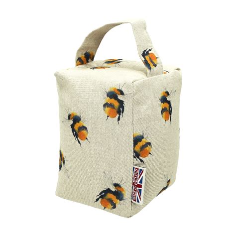 Door Stop Bee|Weighted with cleaned English Wheat