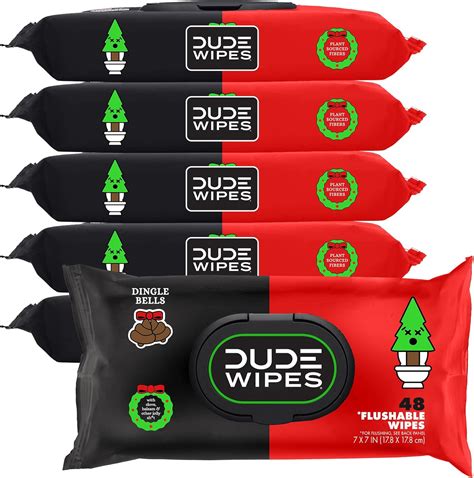 brandclub dude wipes flushable wipes  adults  pack  wipes