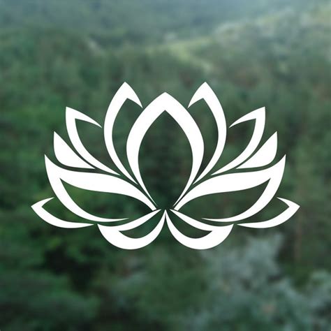 Lotus Flower Sticker Etsy